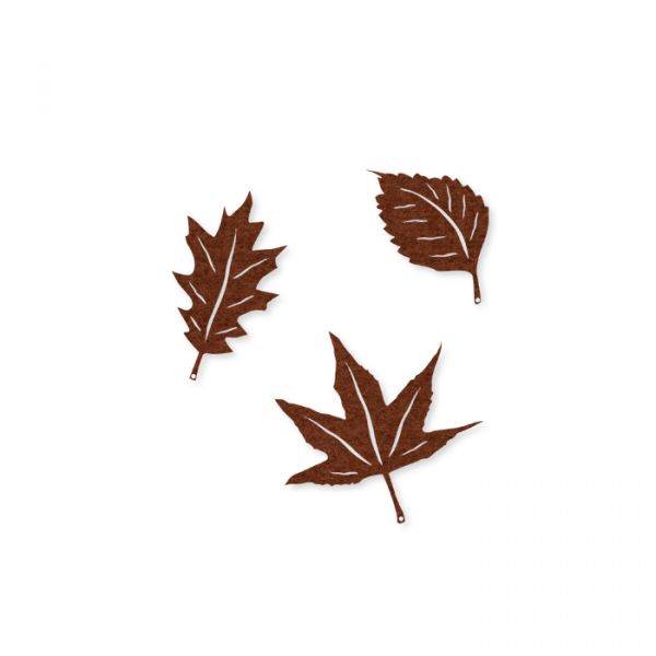Filz-Sortiment "Herbstblätter" brown Hauptbild Detail