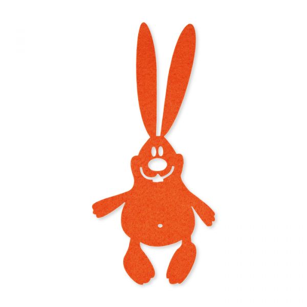 Filz "Hasen" orange Hauptbild Detail