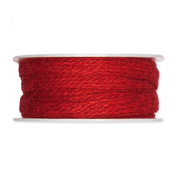 Jute Flechtband wine red Hauptbild Detail