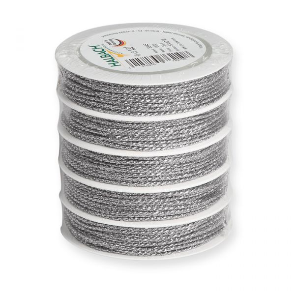 Lurexkordel silver