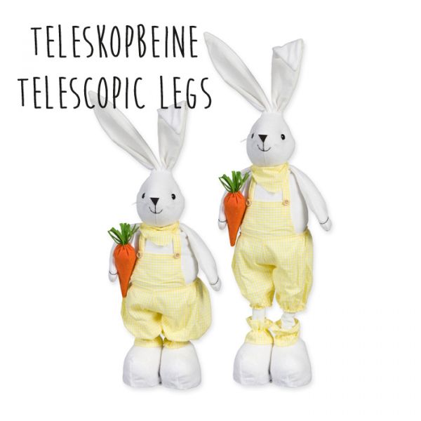 Aufsteller Hasen-Junge, Osterdeko, Osterhase 34193 white/yellow Hauptbild Detail