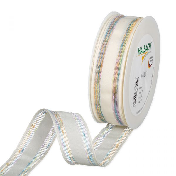 Dekorationsband transparente Multicolour-Effektstreifen 3542 cream - multicolour Hauptbild Listing