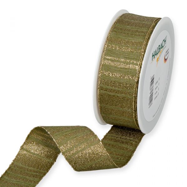 Lurex-Streifenband 3696 olive green/gold Hauptbild Listing