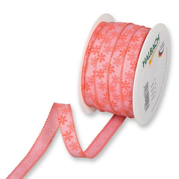 Druckband "Blümchen" 382 pale pink/coral Hauptbild Listing