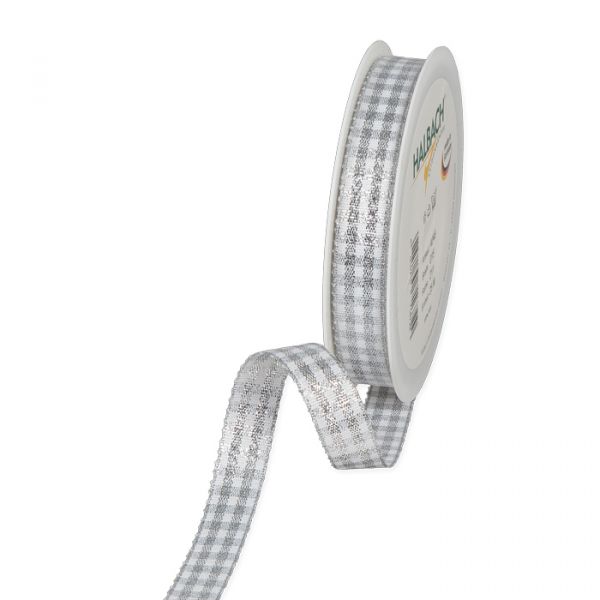 Karoband mit Lurex 4046 silver/white Hauptbild Listing