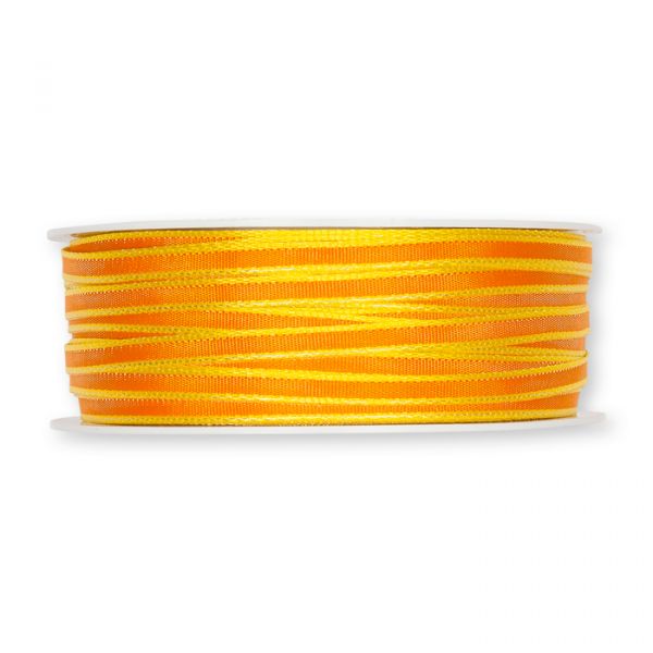 Taftbändchen orange/lemon Hauptbild Detail