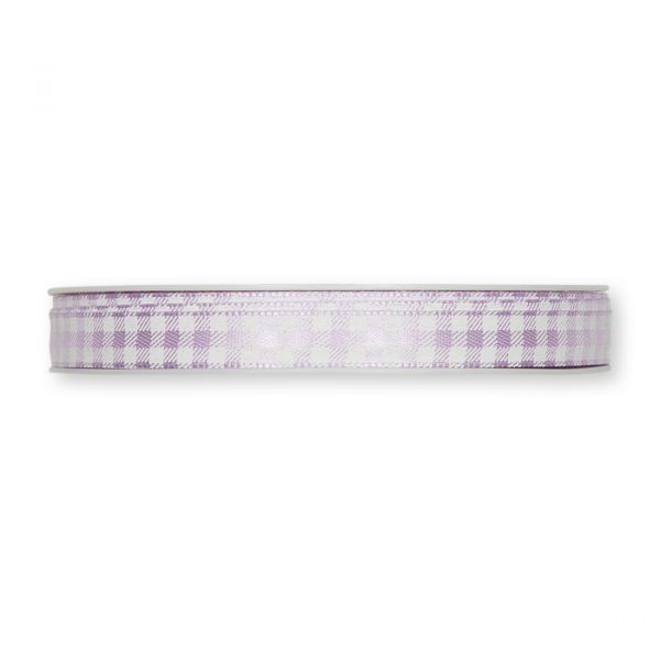 Satin-Druckband "Karo" 422 lavender Hauptbild Detail