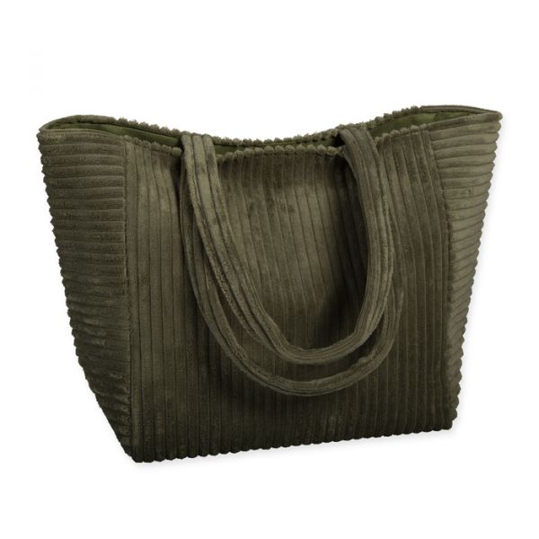 Cord-Tasche  / Shopper, Schultertasche 42408 olive green Hauptbild Detail