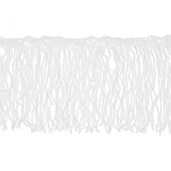 Pailletten-Fransen 43900 white Hauptbild Detail