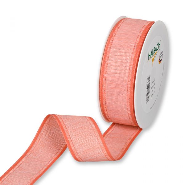 Dekorationsband Baumwoll-Optik / meliert 4527 coral Hauptbild Listing