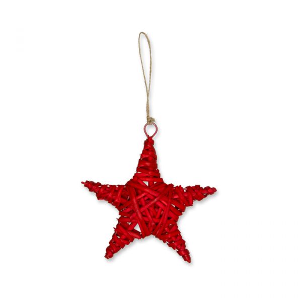 Weiden-Hänger "Stern" 46309 red Hauptbild Detail