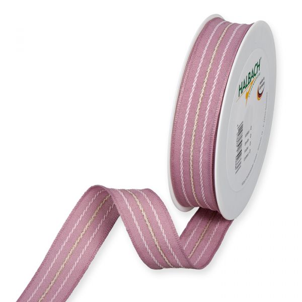 Dekorationsband mit Lurex-Akzenten / Effektstreifen 4726 pale berry/gold Hauptbild Listing