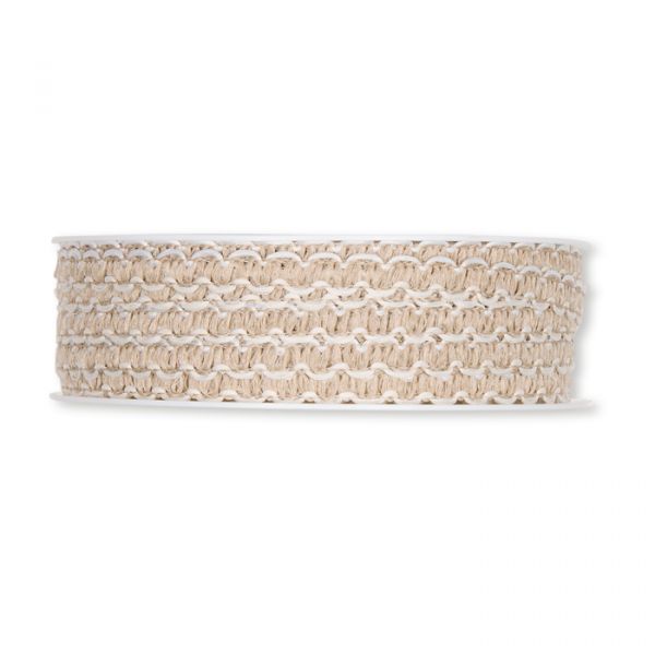 Litze Leinen-Optik white/linen/cream Hauptbild Detail