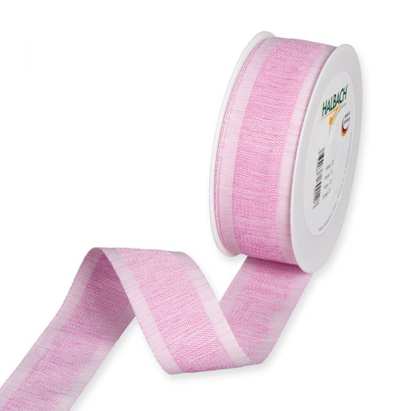 Dekorationsband Baumwoll-Optik / meliert pink Hauptbild Listing