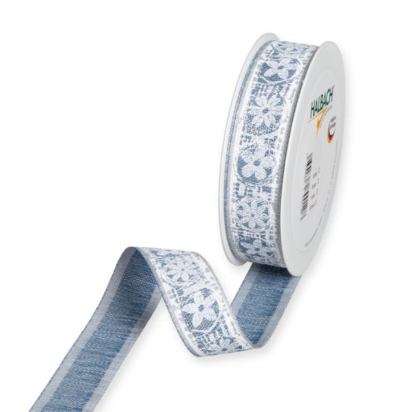 Druckband "Blüten" 546 blue/white Hauptbild Listing