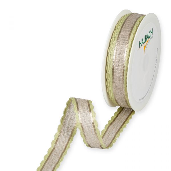 Leinenband 5598 natural/pale green Hauptbild Listing