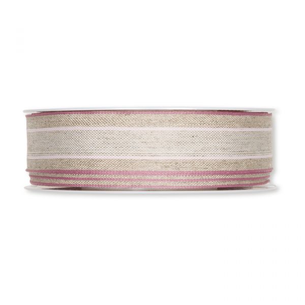 Leinenband natural/pale rose/pale berry Hauptbild Detail