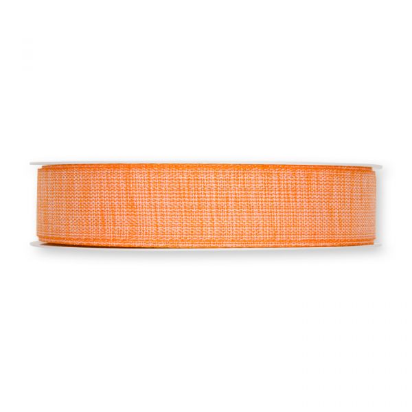 Dekorationsband Baumwoll-Optik / meliert light orange Hauptbild Detail