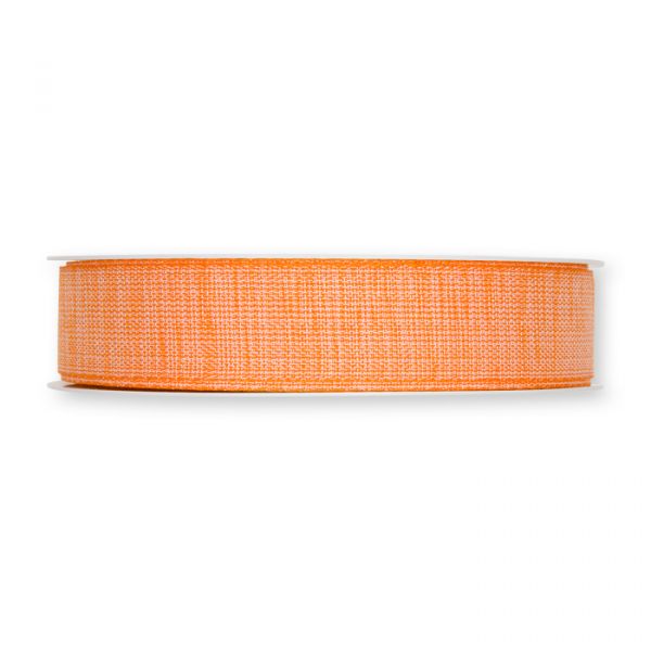 Dekorationsband Baumwoll-Optik / meliert 5650 light orange Hauptbild Detail