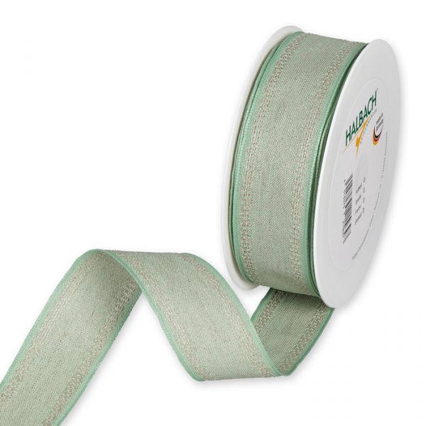 Leinenband formbare Drahtkanten 5676 linen/mint Hauptbild Listing