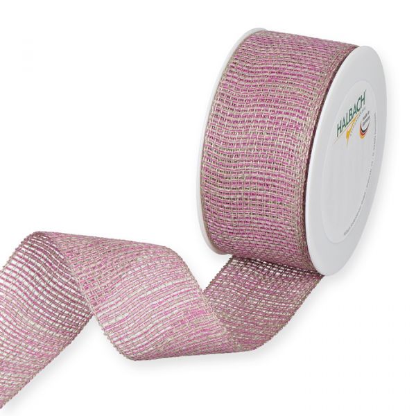 Leinen-Gitterband, farbig 5678 pink Hauptbild Listing
