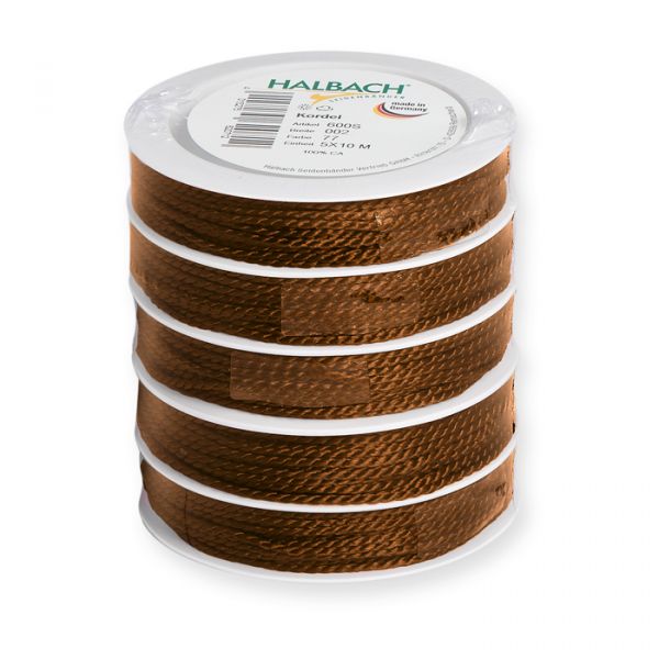 Acetatkordel brown
