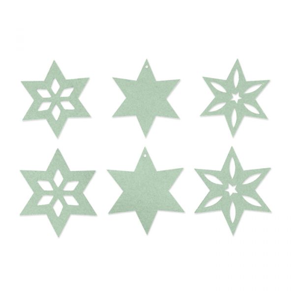 Filzsortiment "Sterne" light mint Hauptbild Detail