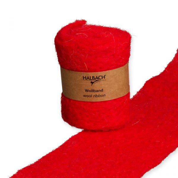 Wollband 12cm  x 1m 61731 red Hauptbild Listing