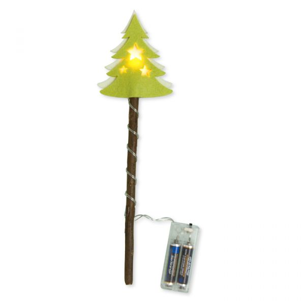 LED-Stecker "Baum" pale green/cream Hauptbild Detail