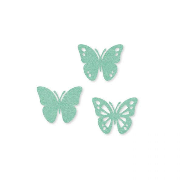 Filz-Sortiment "Schmetterlinge" 3 Formen im Set 62316 mint Hauptbild Detail