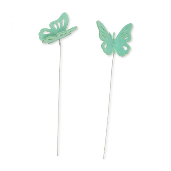 Drahtstecker mit Filz-Schmetterling 62317 mint Hauptbild Detail