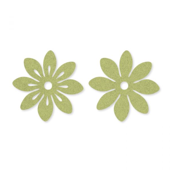 Filz-Sortiment "Blüten" 2 Formen im Set 62319 pale green Hauptbild Detail