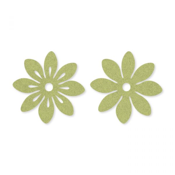 Filz-Sortiment "Blüten" 2 Formen im Set 62319 pale green Hauptbild Detail