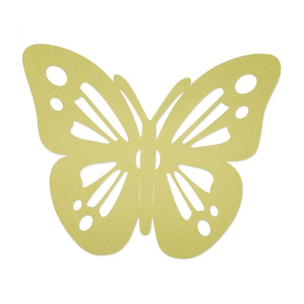 Filz-Deko "Schmetterling" pale green Hauptbild Detail