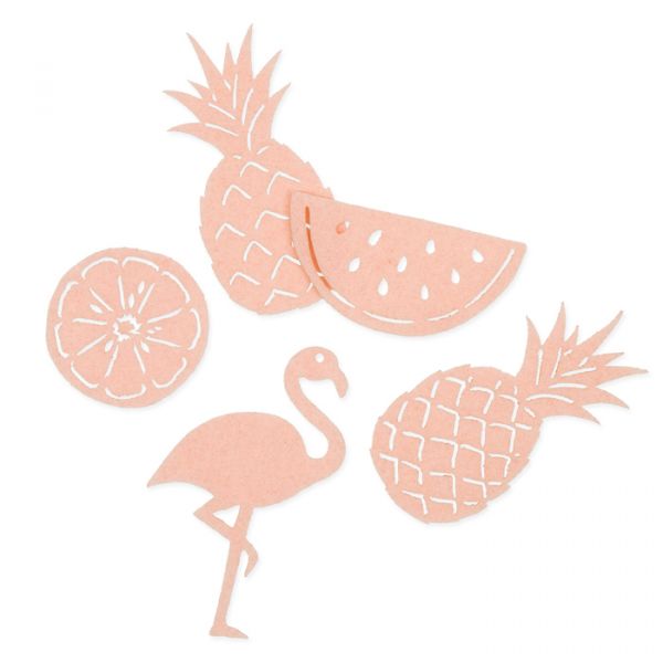 Filzsortiment "Früchte/Flamingo" 5 Formen im Set apricot Hauptbild Listing