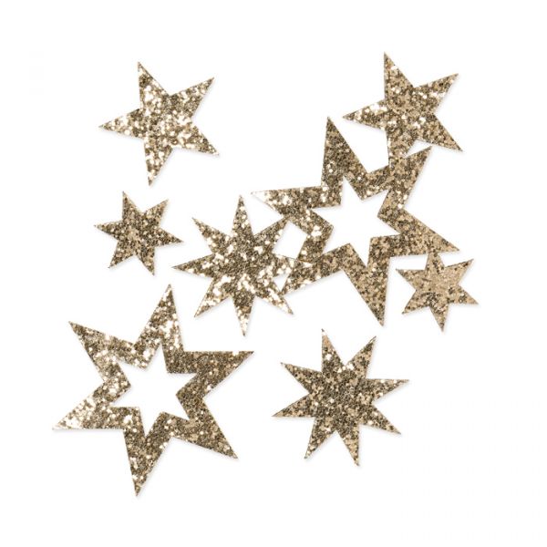 Glitter-Sortiment "Sterne" gold Hauptbild Listing