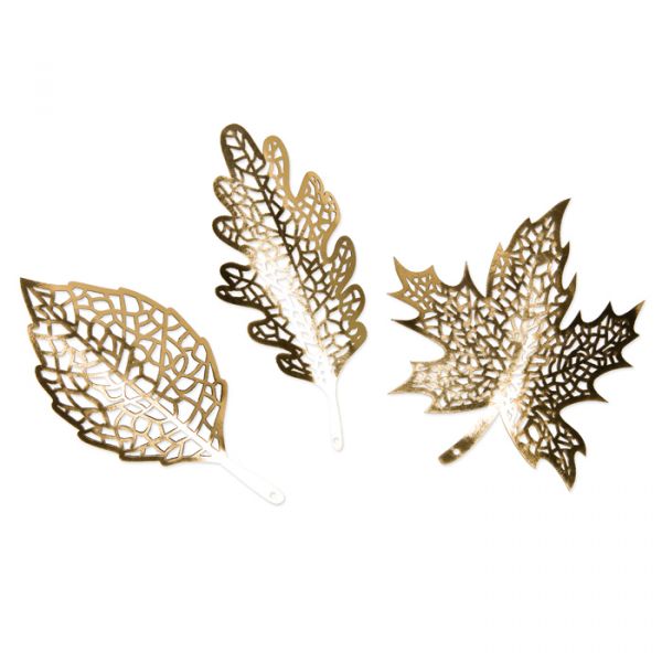 Paper Cutting "Blätter" 63276 golden leaves Hauptbild Detail