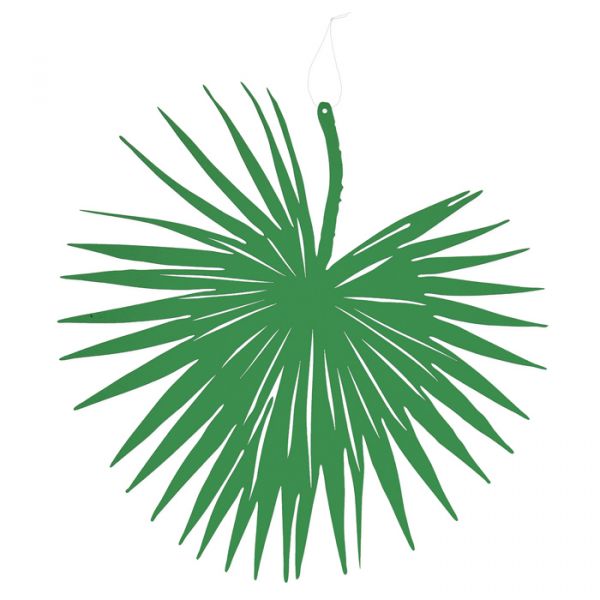 Papier-Deko "Palmblatt" grass green Hauptbild Detail