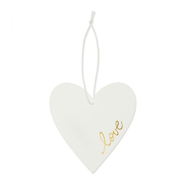 Herz-Papier-Anhänger "love" 63308 white/gold Hauptbild Detail