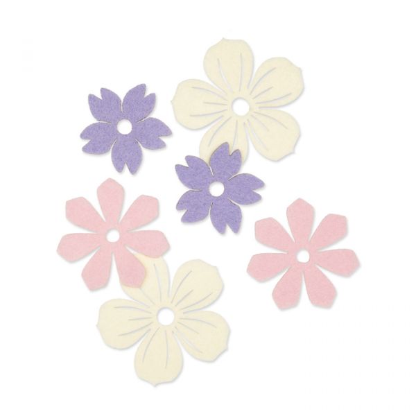 Filzsortiment "Blüten" lavender/light rose/cream Hauptbild Listing