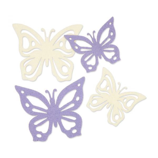 Filzsortiment "Schmetterlinge" 63502 lavender/cream Hauptbild Listing