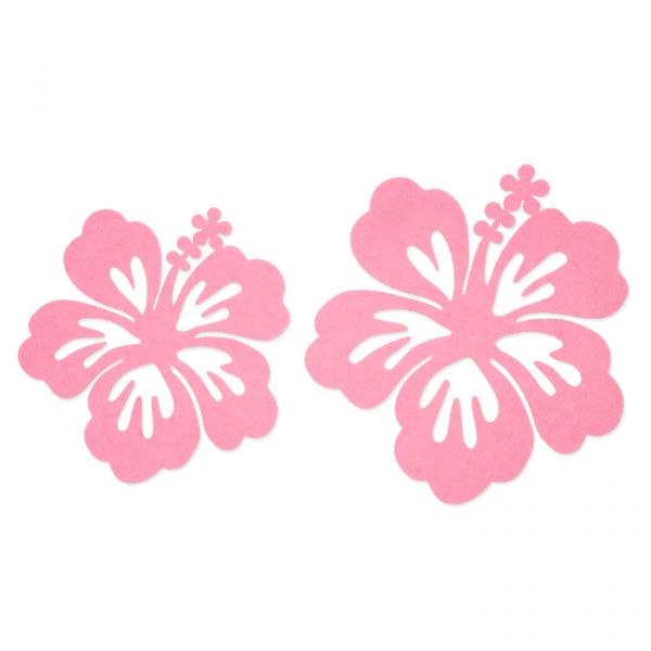 Filz-Deko "Hibiskus" 63504 rose Hauptbild Detail