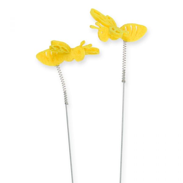 Drahtstecker "Biene" 63530 lemon Hauptbild Detail