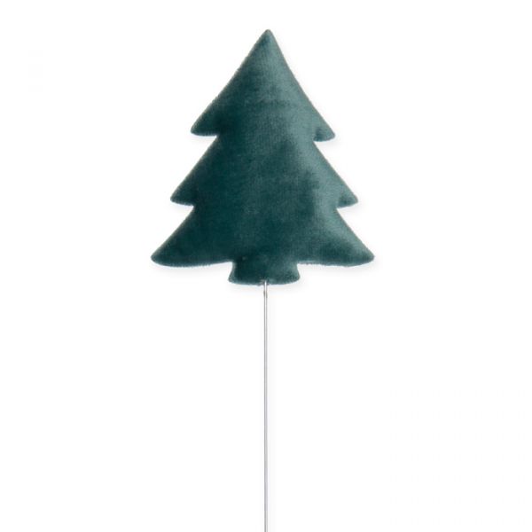 Drahtstecker "Samt-Baum" 63559 sage green Hauptbild Detail