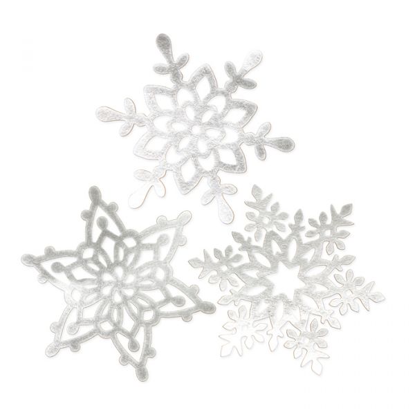 Paper Cutting "Eiskristalle" / 3 Formen im Set silver Hauptbild Detail