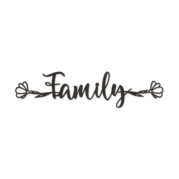 Paper Cutting "Family" black Hauptbild Detail