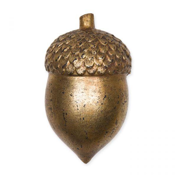 Holz-Deko "Eichel" 63687 gold Hauptbild Detail