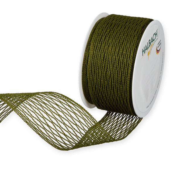 Stretch-Gitterband formbar 6949 olive green Hauptbild Listing