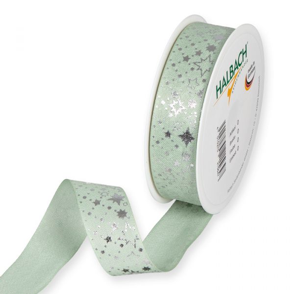 Druckband "Sterne" 697 mint/silver Hauptbild Listing