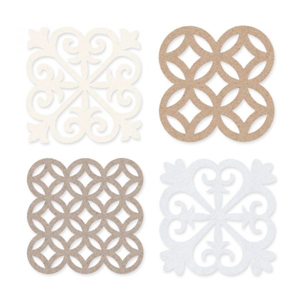 Filz-Untersetzer Set 73555 white/cream/beige/linen Hauptbild Detail